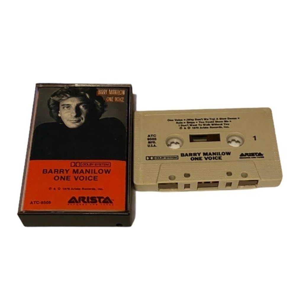 Barry Manilow One Voice, vintage 1979 pop Cassette.